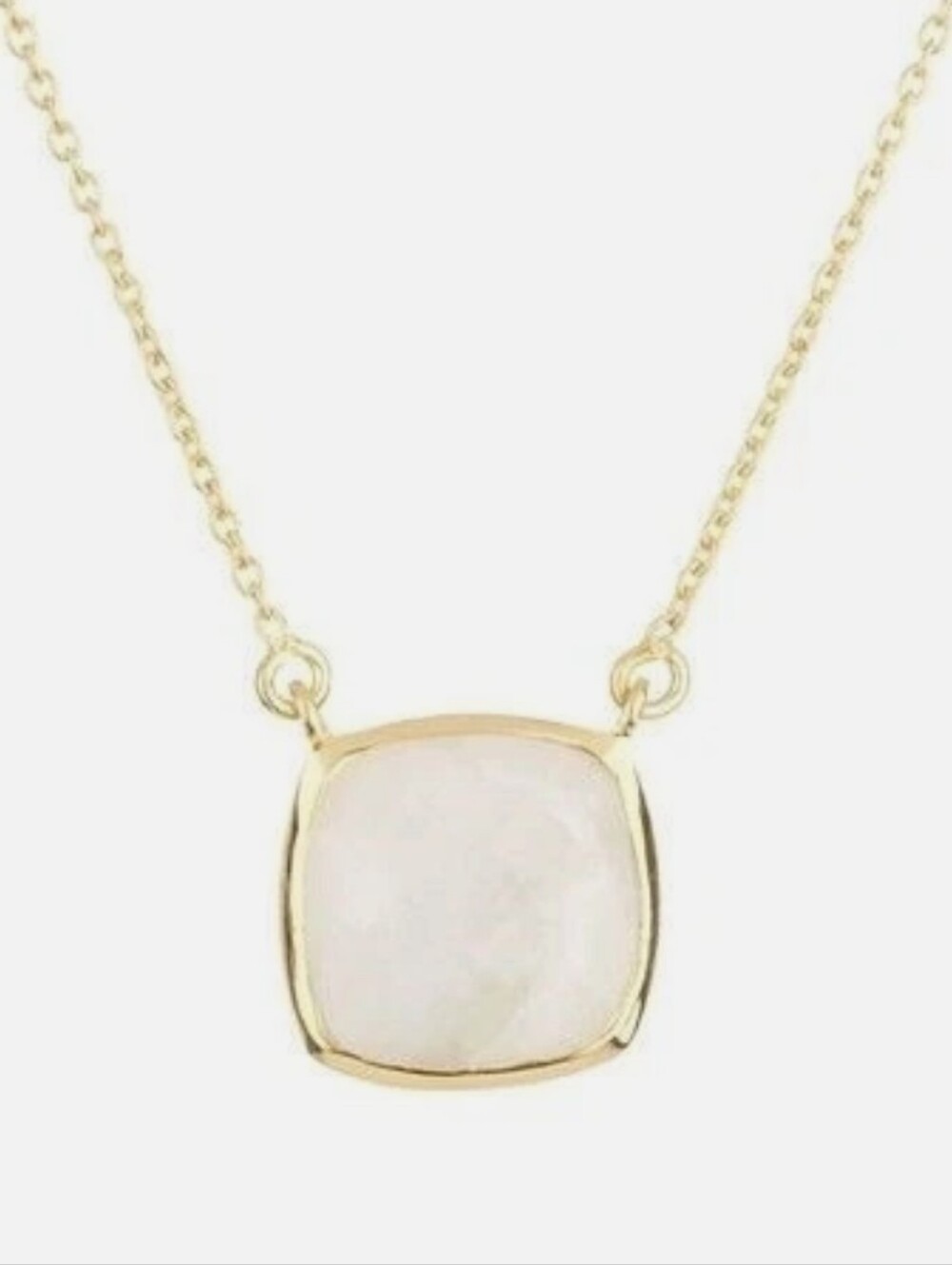 ARGENTO VIVO 18K Gold Plated Sterling Silver Moonstone Pendant Necklace